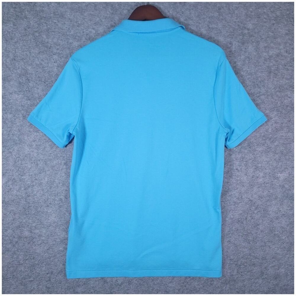 Polo Ralph Lauren Classic Fit Polo Mens Size Medium Aqua Blue Purple Pony Preppy - Picture 4 of 11